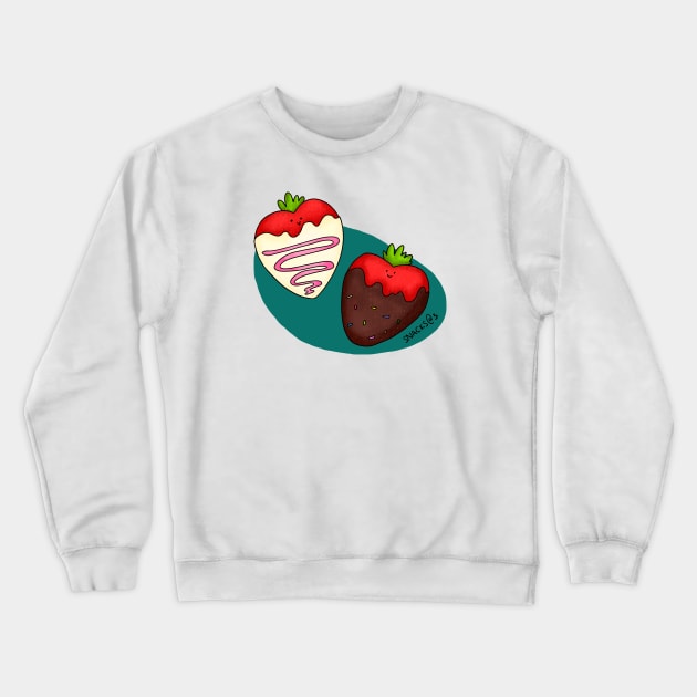 Chocolate Covered Strawberry Crewneck Sweatshirt by Snacks At 3